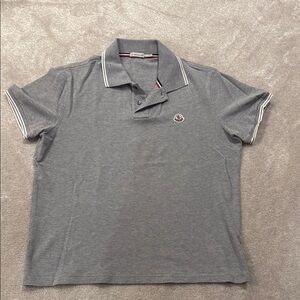 Moncler Gray Polo Shirt for Boys